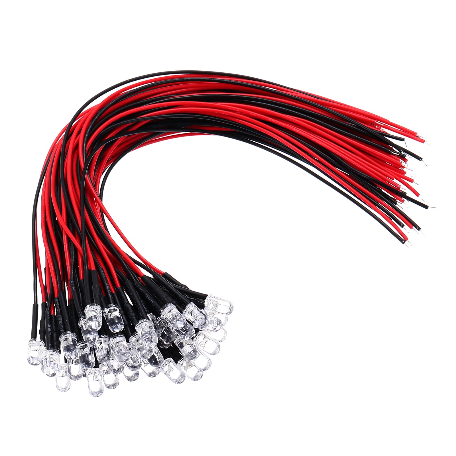 5mm LED Diode Light, 40 Pcs 24V DC, Warm White Light