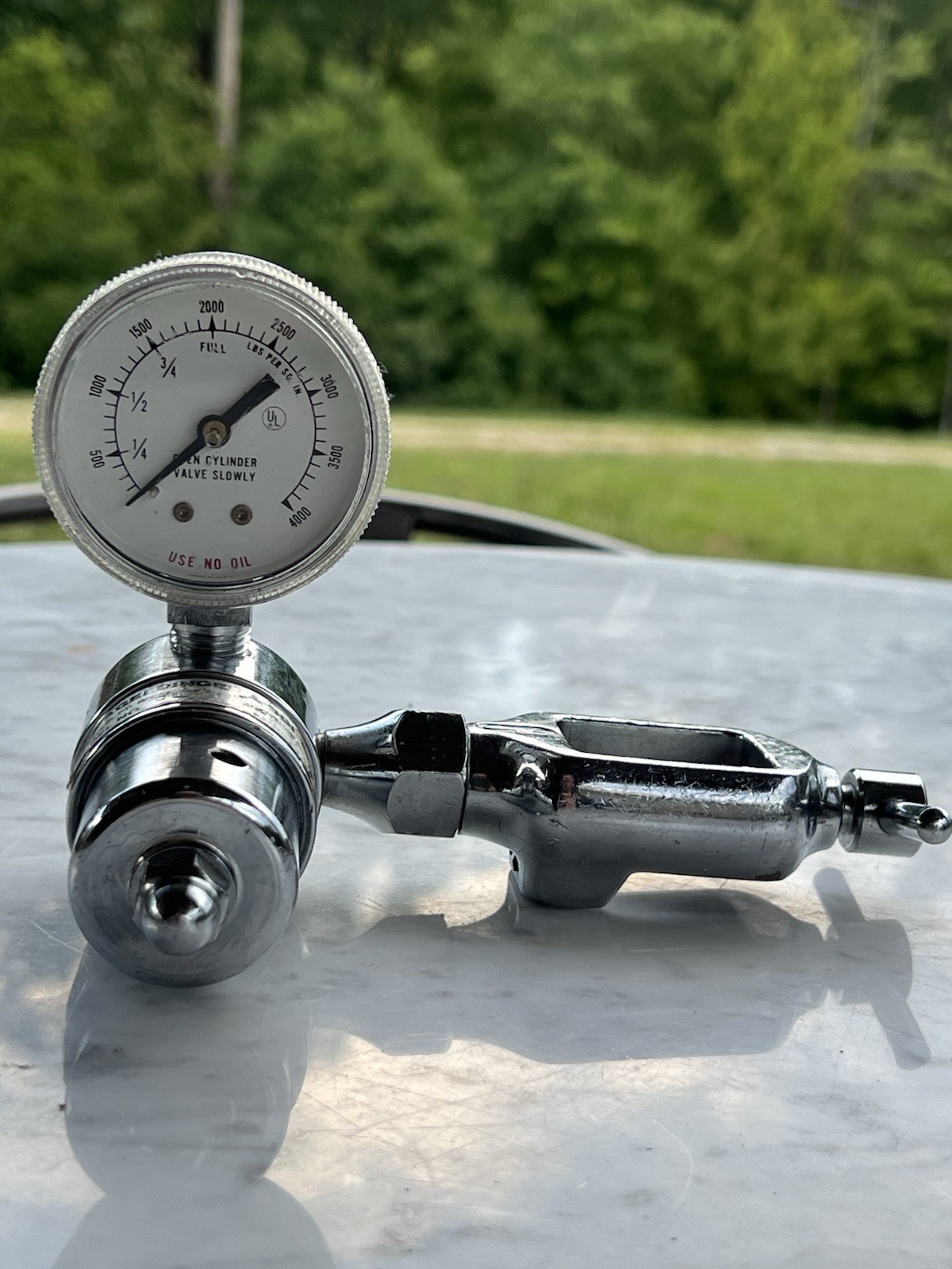 J. Nageldinger And Son Vintage Gas Pressure Regulator With Gauge 0-4000