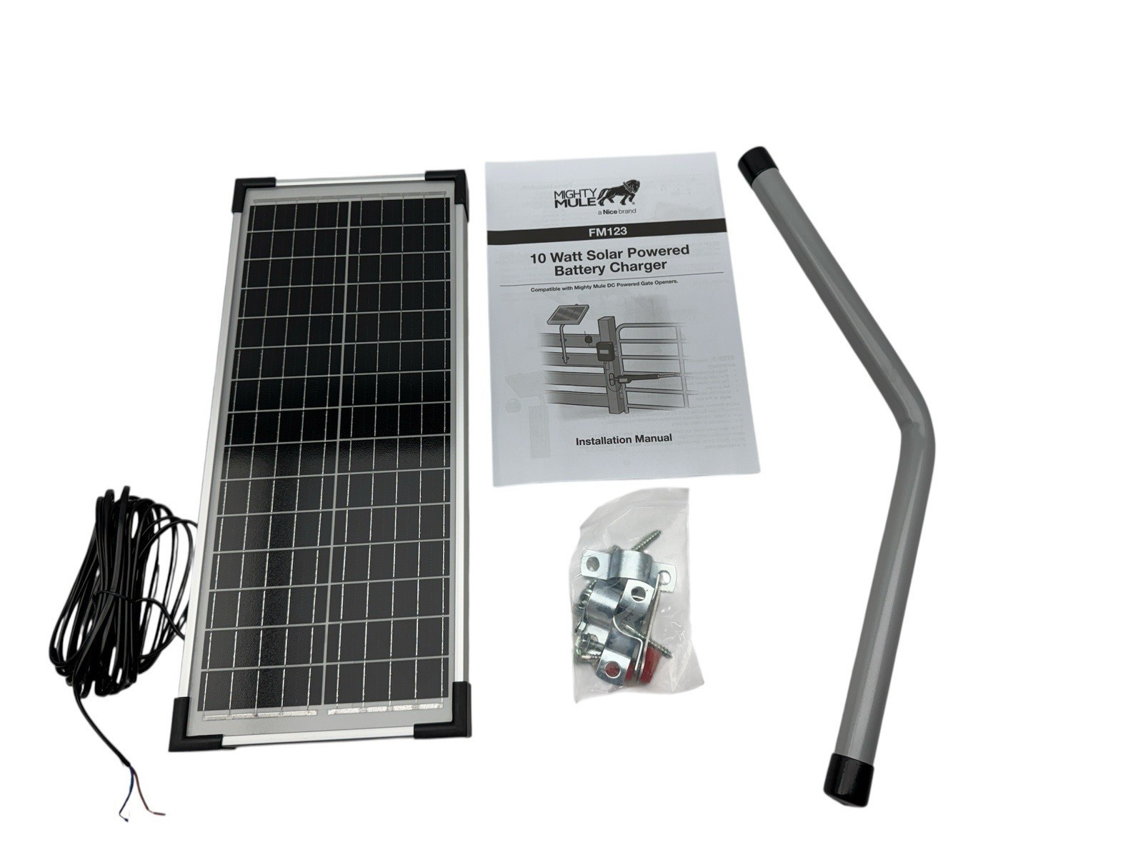 Mighty Mule 10W Solar Panel Kit FM123 (OB)