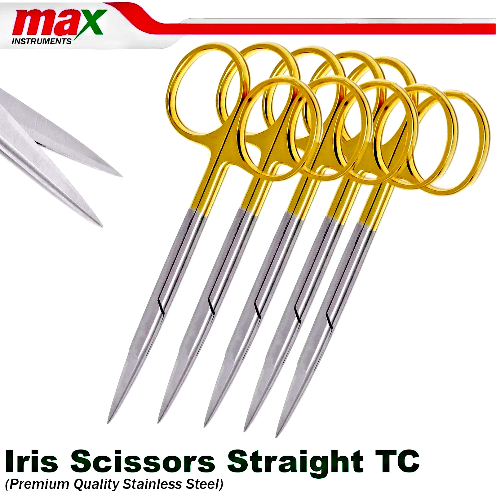 Surgical Dissecting Operating Tissues Gum Suture Iris Scissors Dental TC Shears