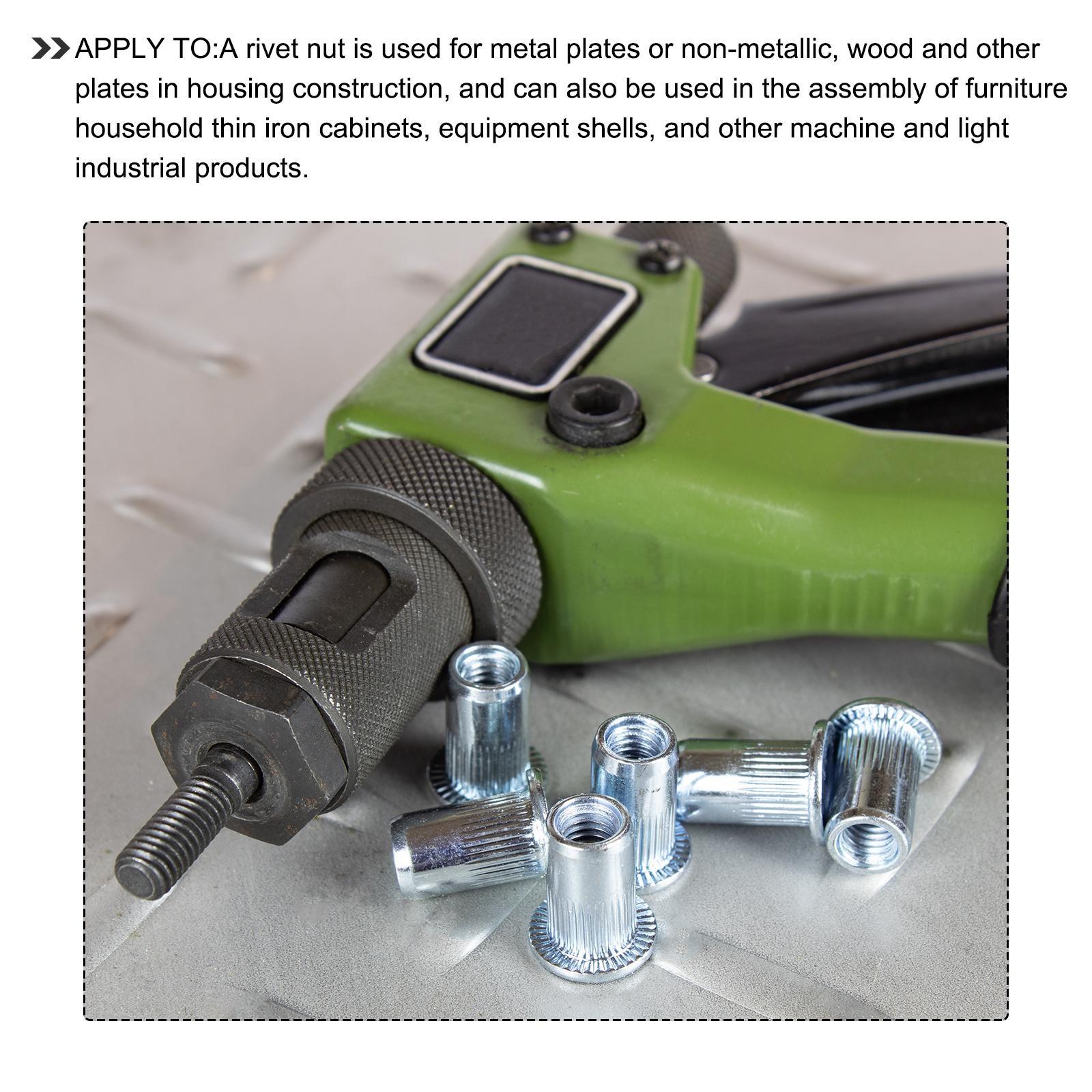 Rivet Nuts (1/4"-20) 20Pcs, Stainless Steel Threaded Insert Nuts