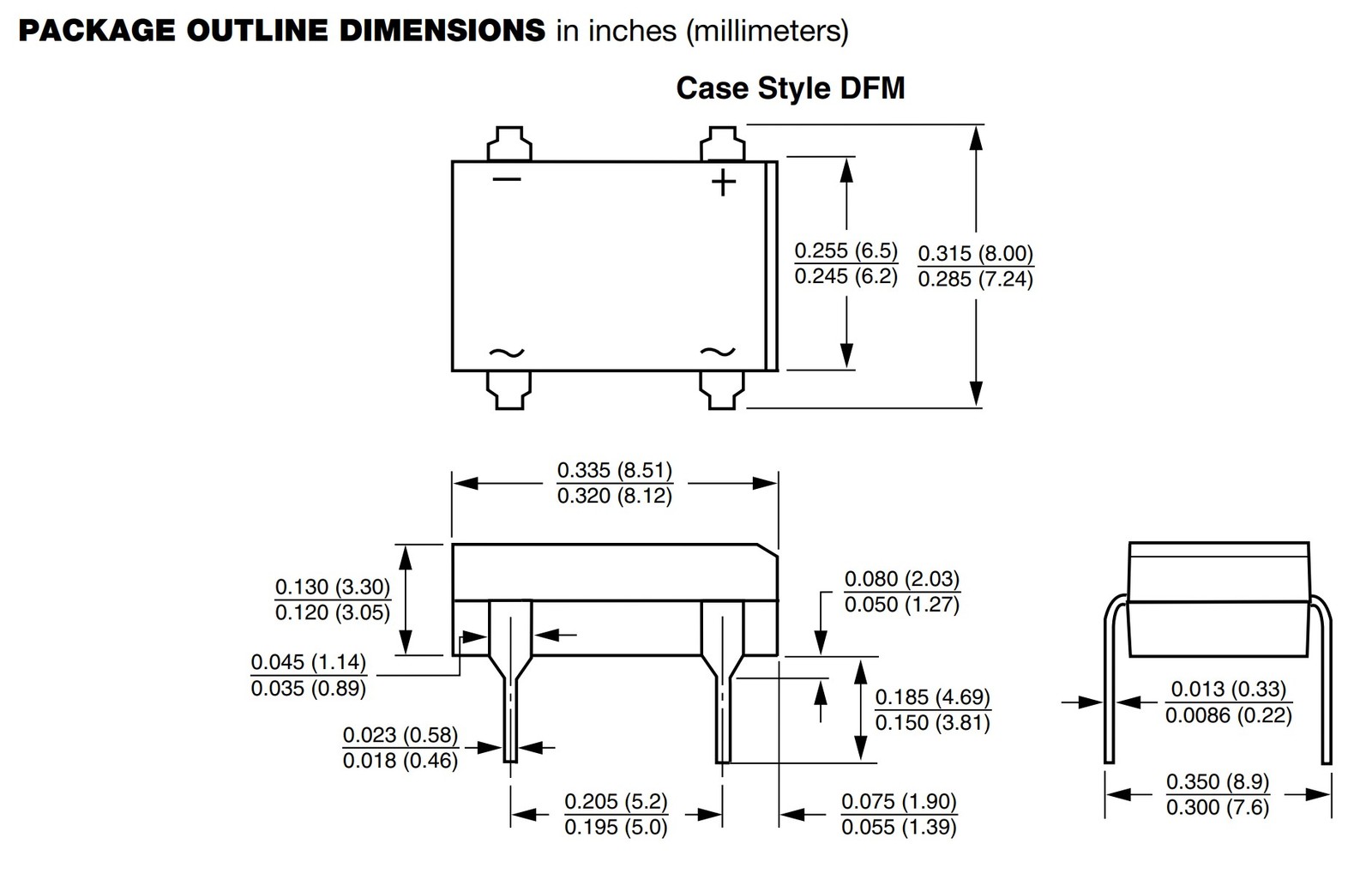 Rectifier Bridge DF10 1000V 1A - Compact and Reliable Rectifier