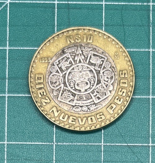 Mexico 10 Nuevos Pesos 1995 Silver Coin