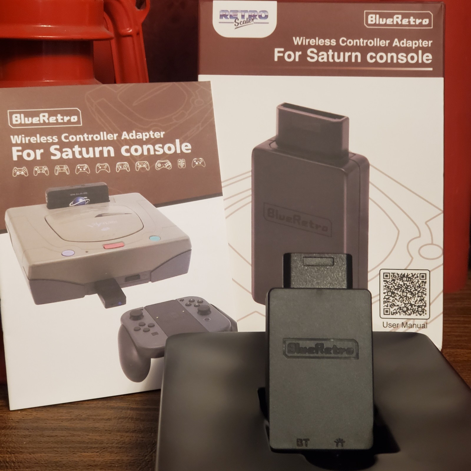 BlueRetro SEGA SATURN  Bluetooth Adapter Wireless Controller. Quick US Shipping