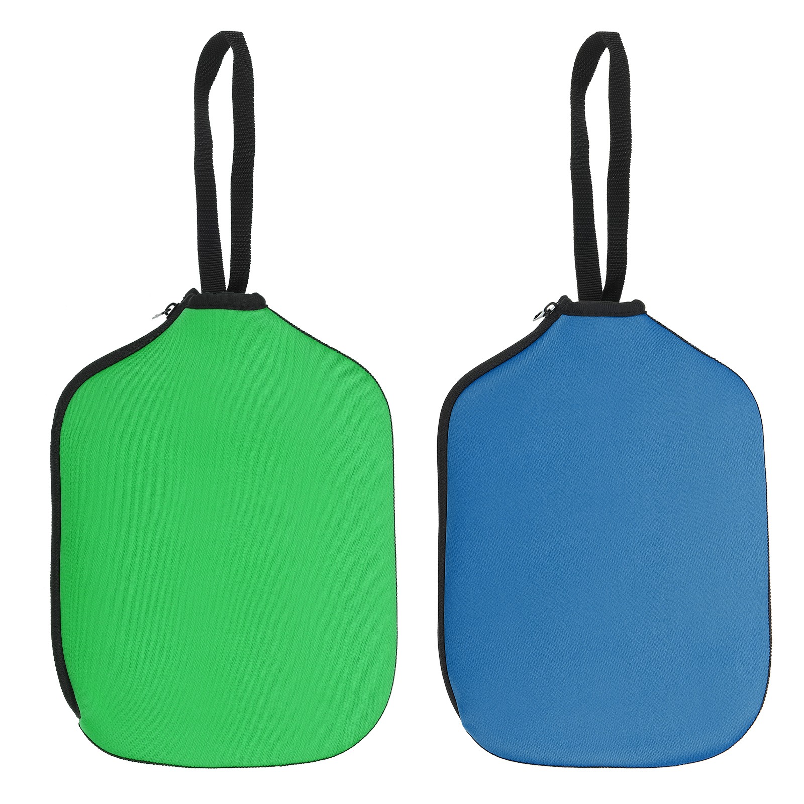 2pcs Neoprene Pickleball Paddle Cover with Strap 11.8x8.6", Sapphire Blue, Green