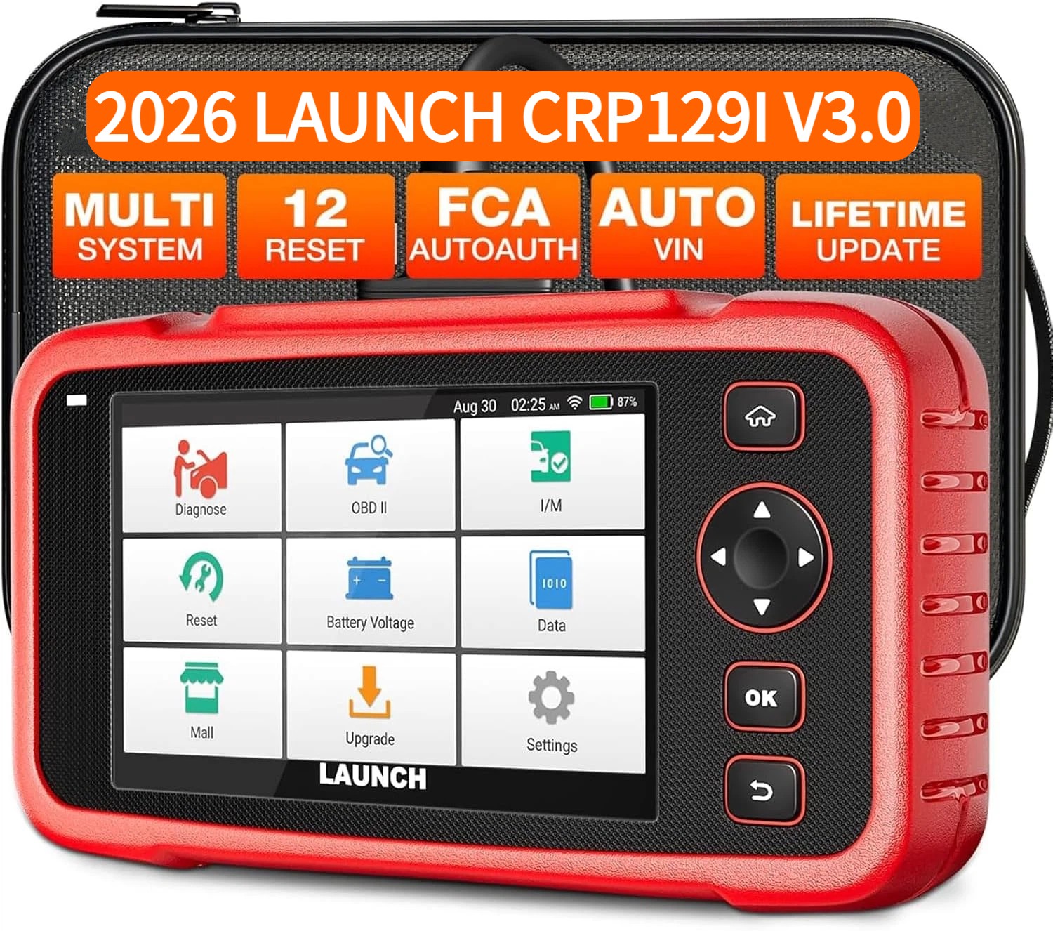 2026 LAUNCH CRP129I V3 Car OBD2 Scanner Engine SRS ABS SAS TPMS Diagnostic Tool