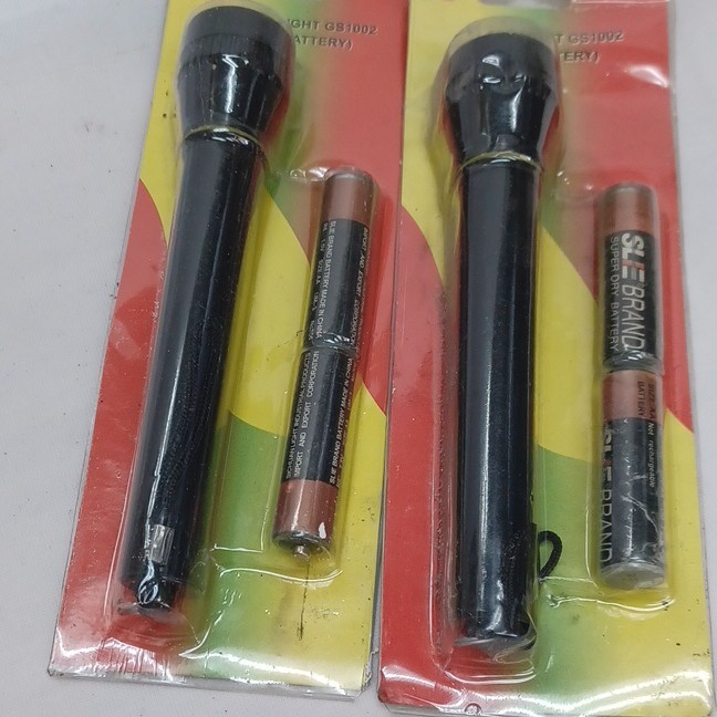 Handheld Flashlight Black AA x2 Batteries Included Incandescent 20 lm GS91002