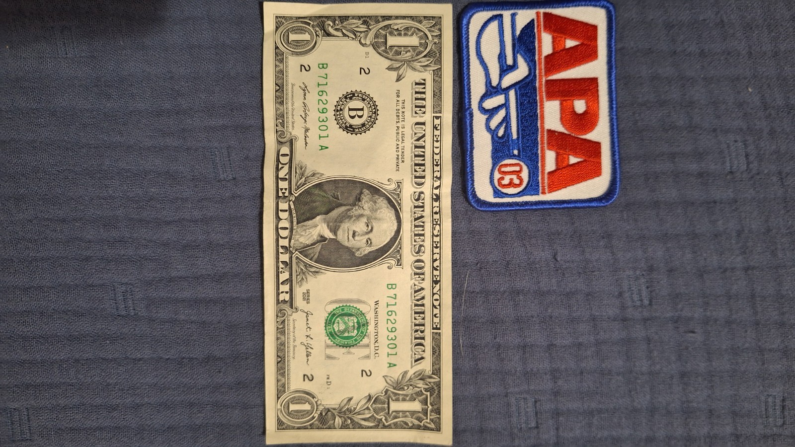 APA Pool Leagues '03 patch. New