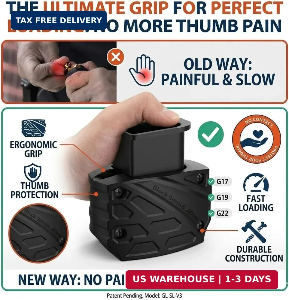 Magazine Speed Loader for 9mm to .45ACP
