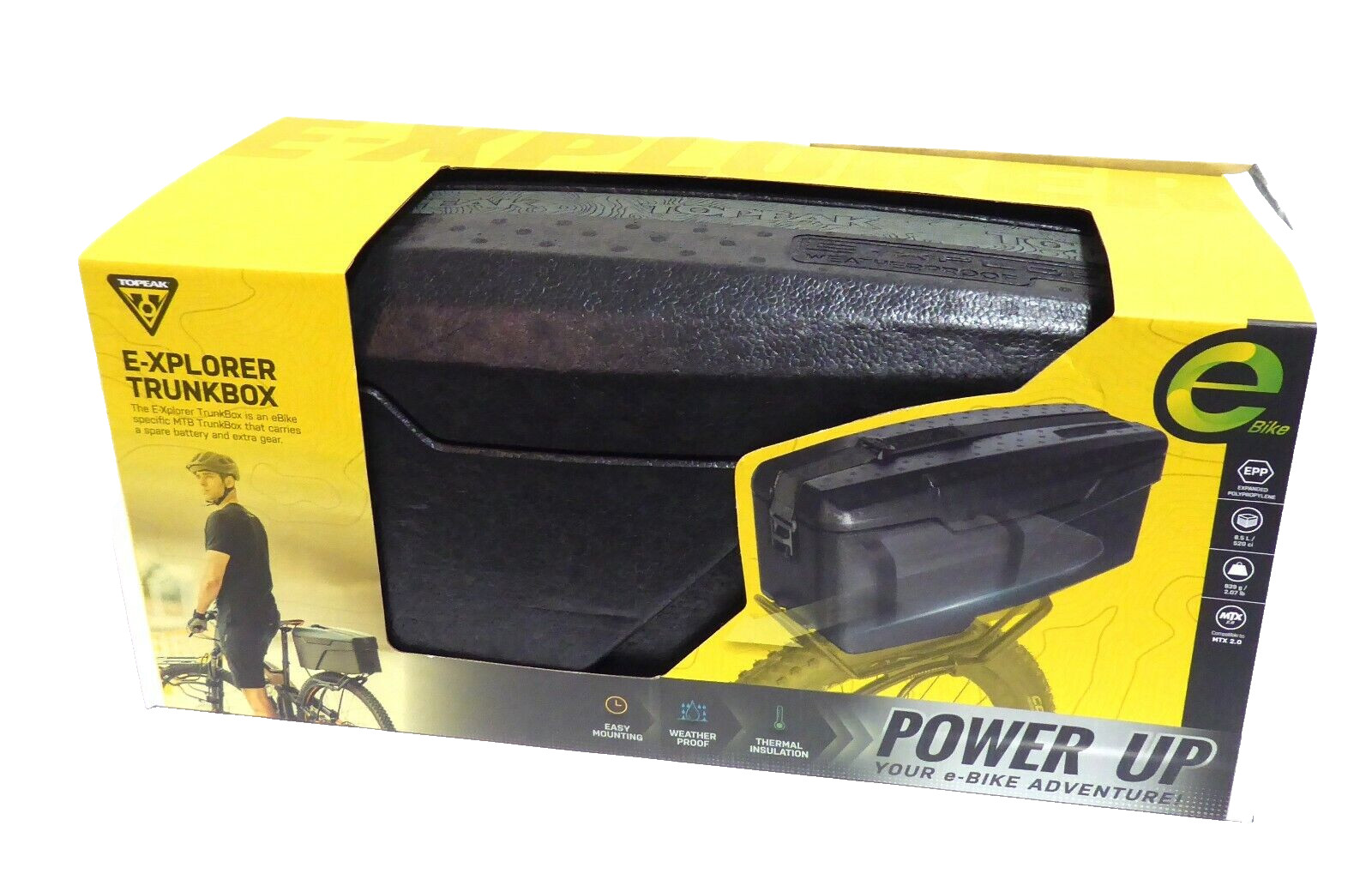 Topeak E-Xplorer Trunk Box - 8.5L, Battery Carrier