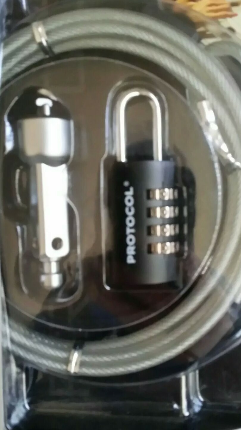 New Protocol Secure Laptop Cable Selectable Combination Lock Anti-Theft