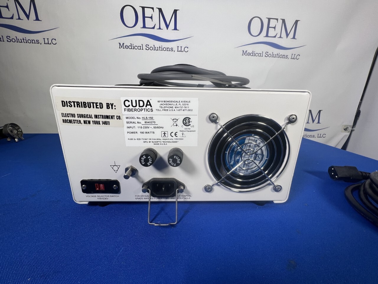 ESI ELECTRO - SURGICAL HALOGEN LIGHT SOURCE HLS-150 TESTED!!!