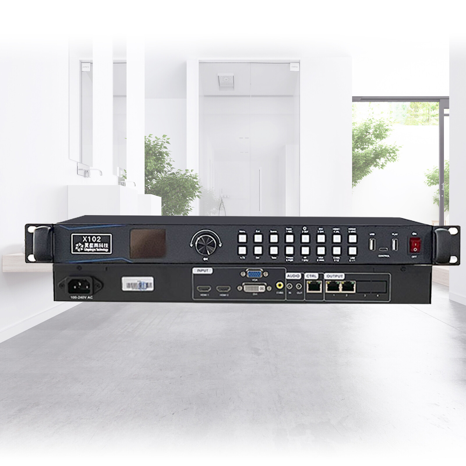 LED Video Processor Controller 1.3MP 720P Resolution for Indoor Outdoor LED Wall