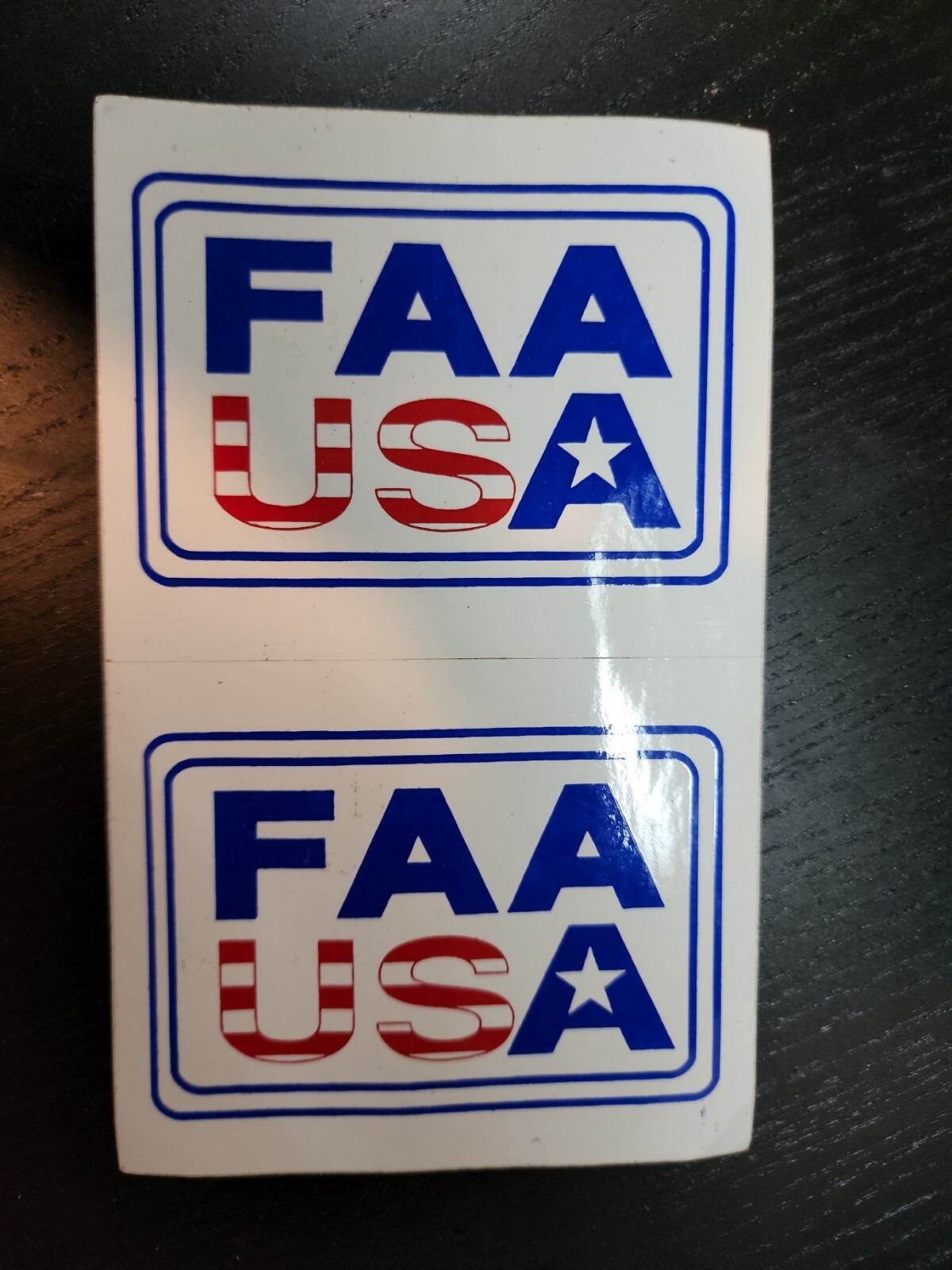 Postcard 2 Stickers FAA - Federal Aviation Administration US Dept Transportation