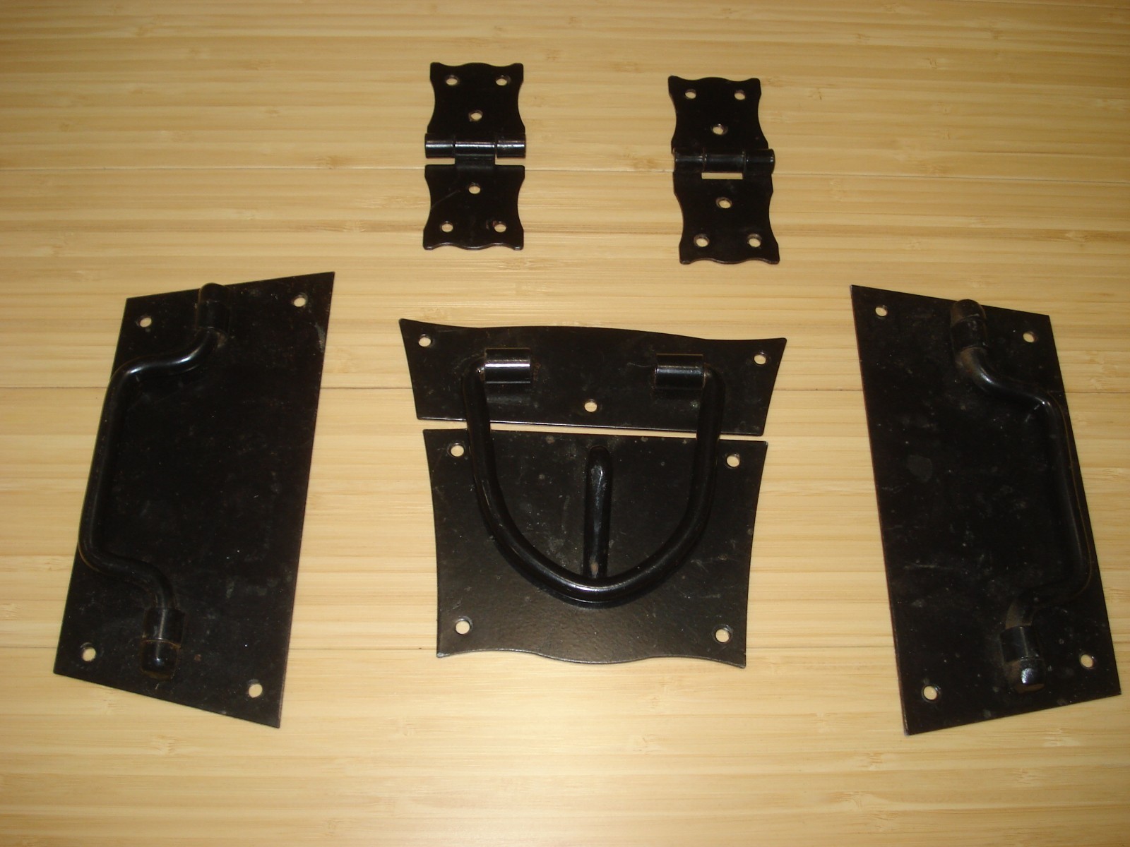 Heavy Duty Reclaimed Hinges, Hasp & Chest Handles Lot of 6 pieces