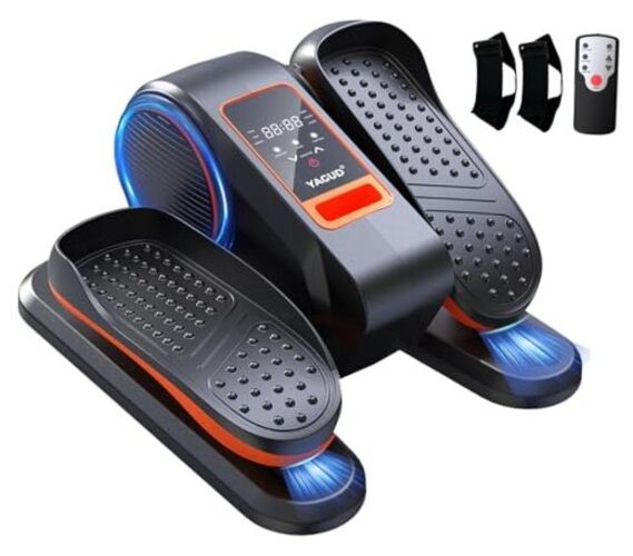 Under Desk Machine, Electric Elliptical Leg Exerciser for Senior, 13 Orange