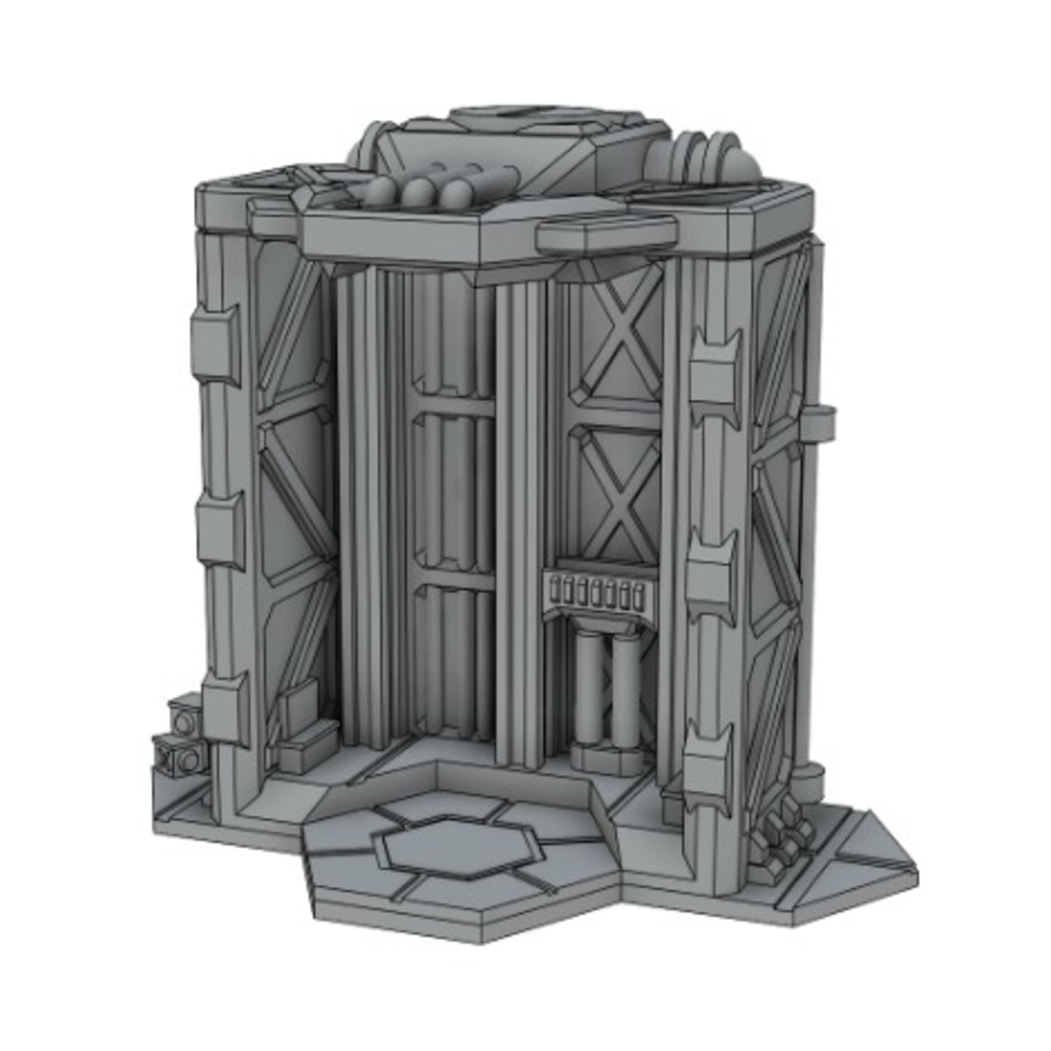 Cross Electric Sci-Fi Terrain 6mm HexBay New