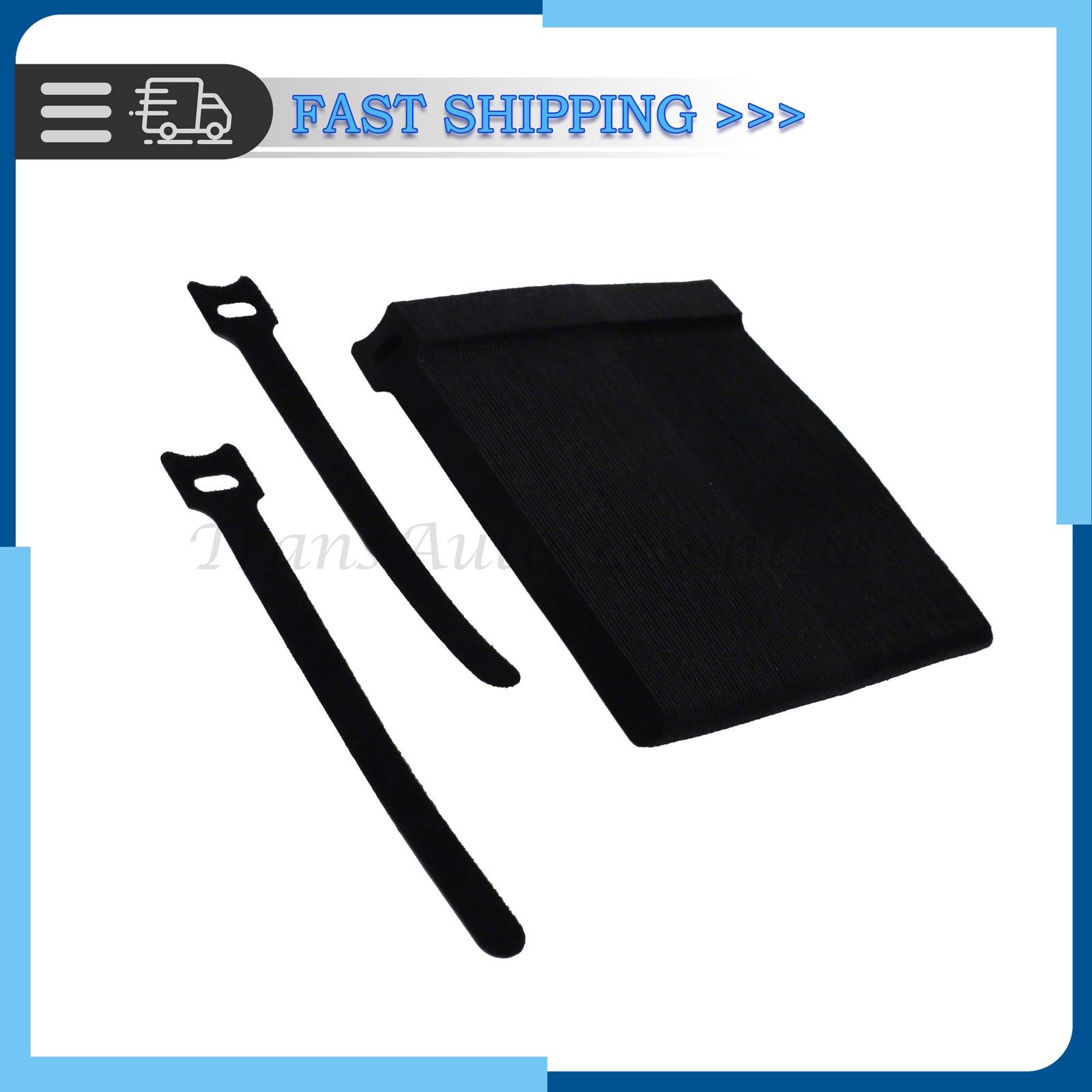 100PC Reusable Cable Straps Black Wire Cord Hook Loop Ties Fastening Organizer