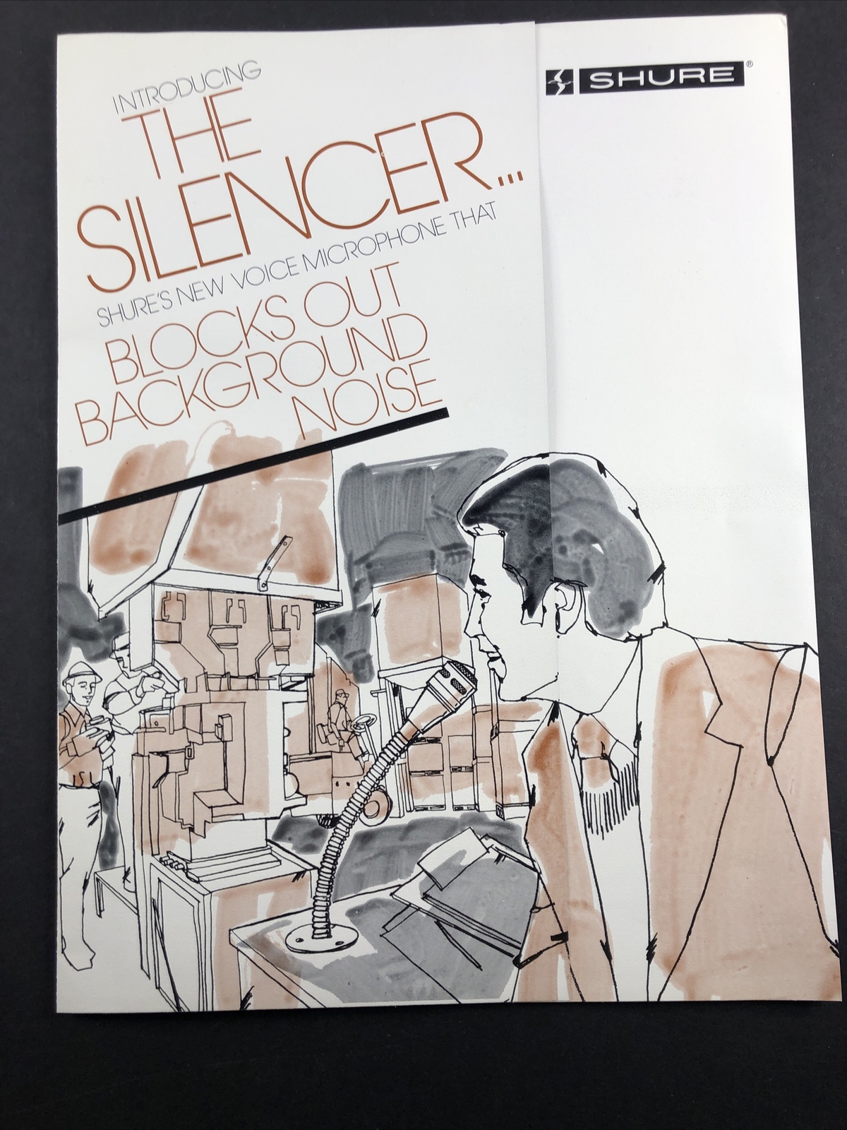 Shure The Silencer Model 562 Original Promotional Brochure Ad