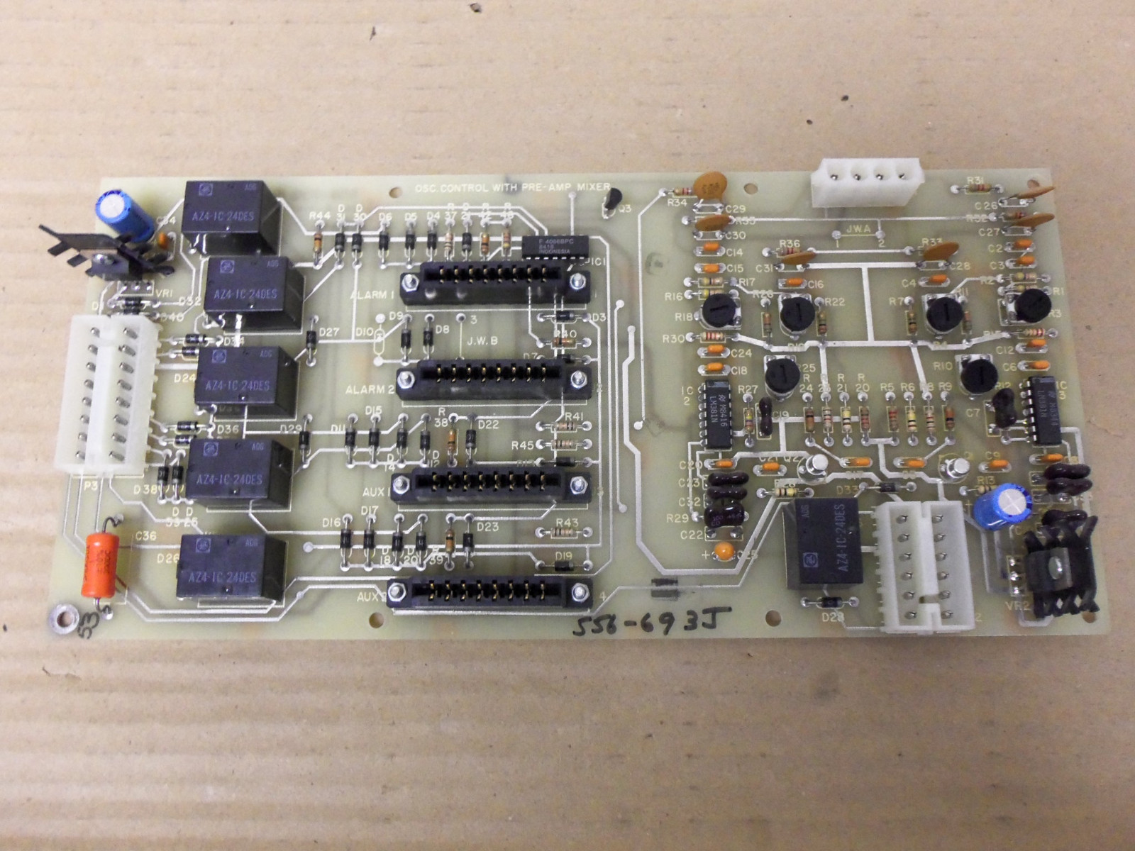 Simplex 556-693 OSC. Control Board with Pre-Amp mixer Fire Alarm