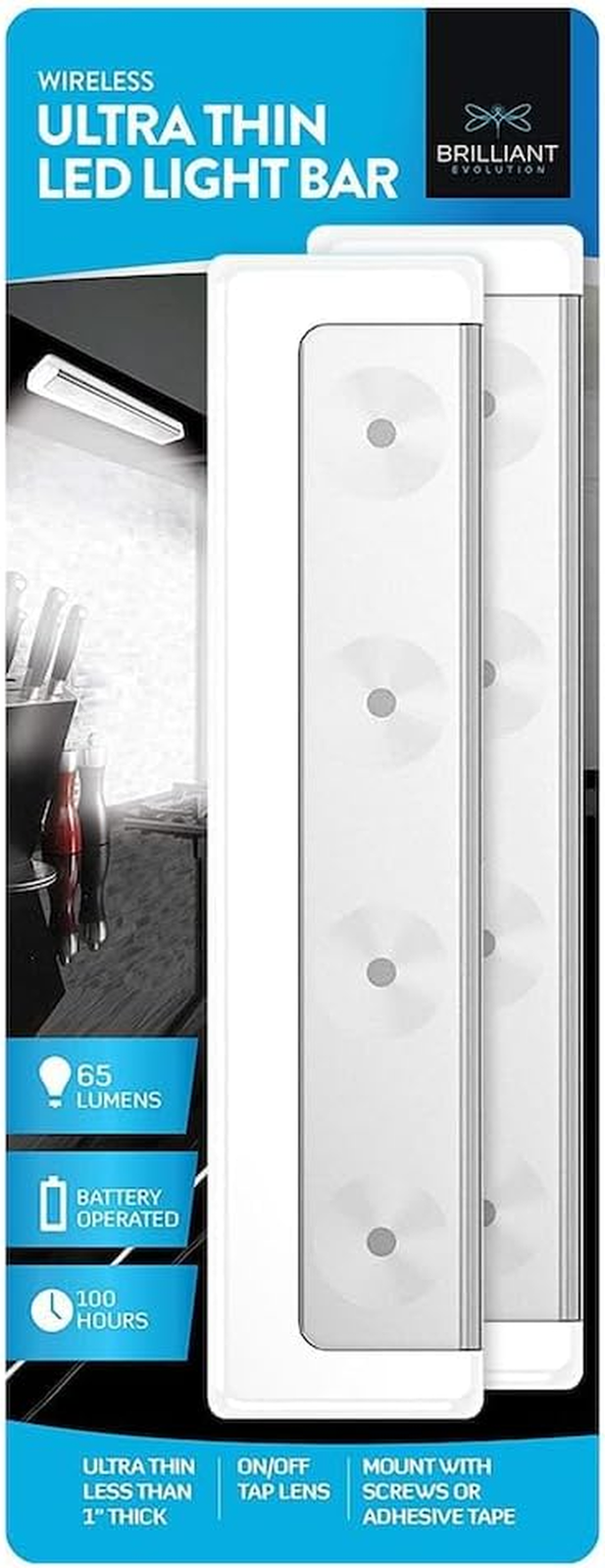 Wireless LED Stick on Light, under Cabinet Lights Battery Operated, under the Co