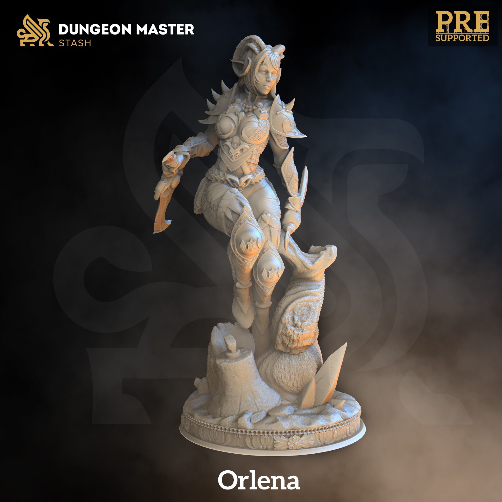 Dungeons & Dragons Tiefling Rogue Miniature - Orlena - DnD RPG Wargames