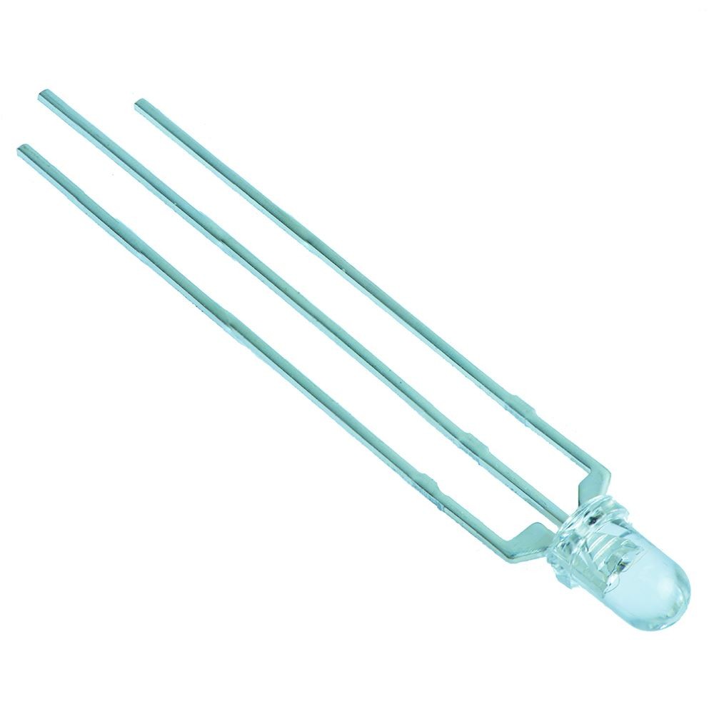 50 x Red/Blue 3mm Tri-Colour LED Common Cathode