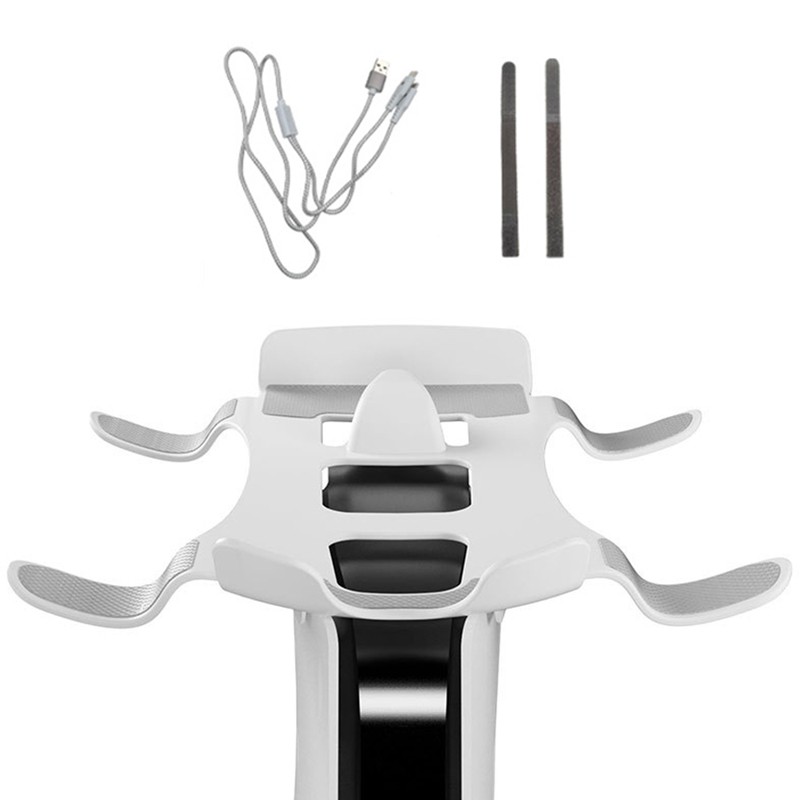 Controller Console Charging Cable with Headset Stand Holder Part for PS PS5 VR2