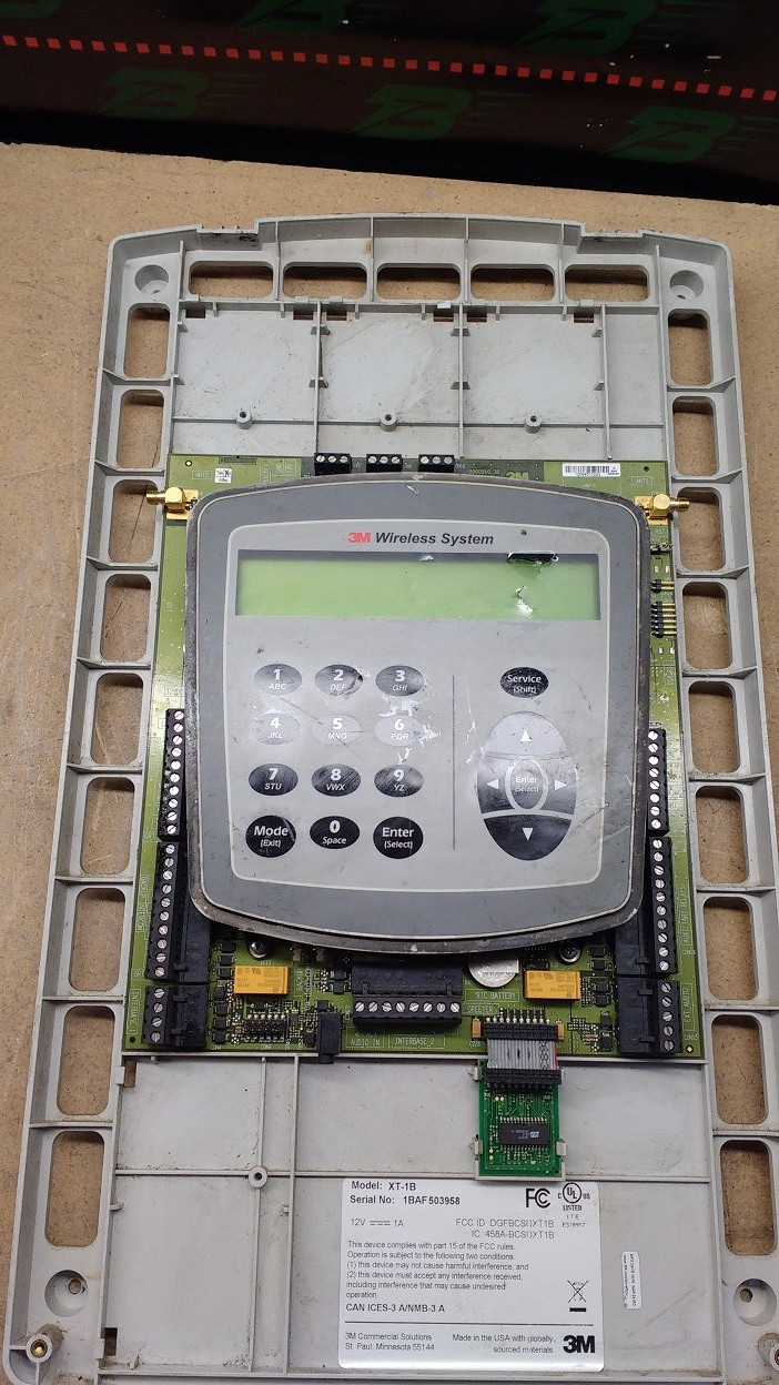 3M Wireless Drive Thru Base Stations Model XT-1 1BAC  TIMER FAIL FOR PARTS READ