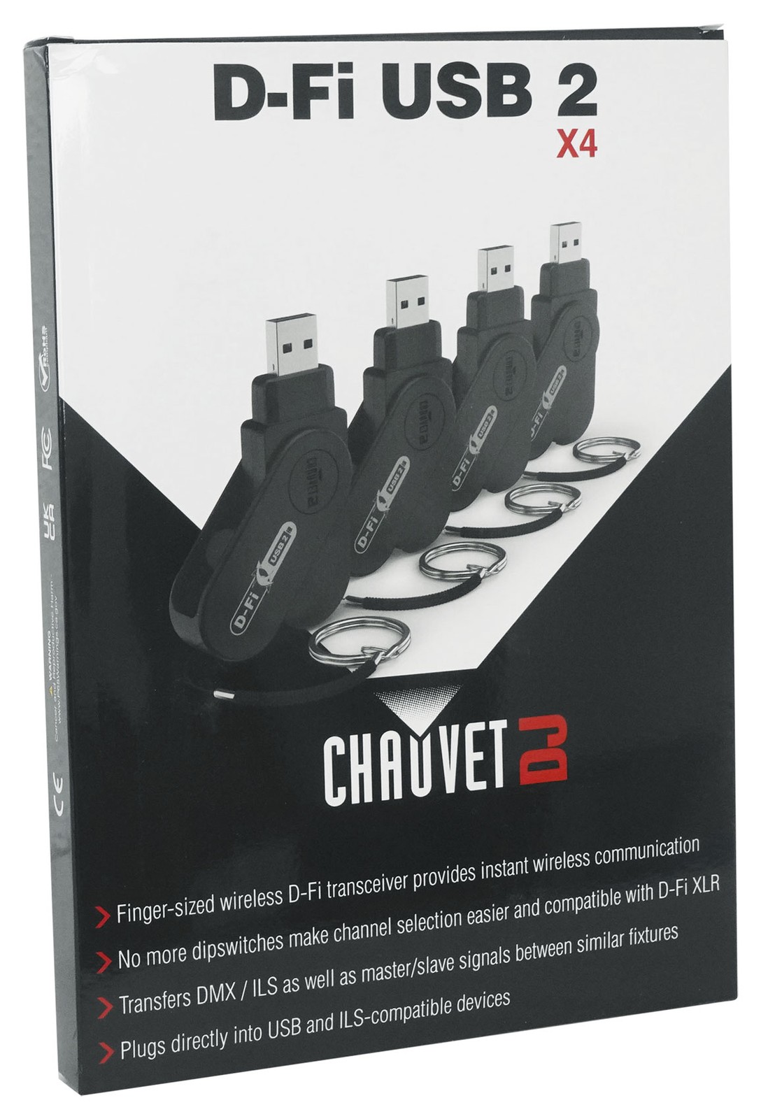 Chauvet DJ DFI USB 2X4 4-Pack Wireless D-Fi Transceivers