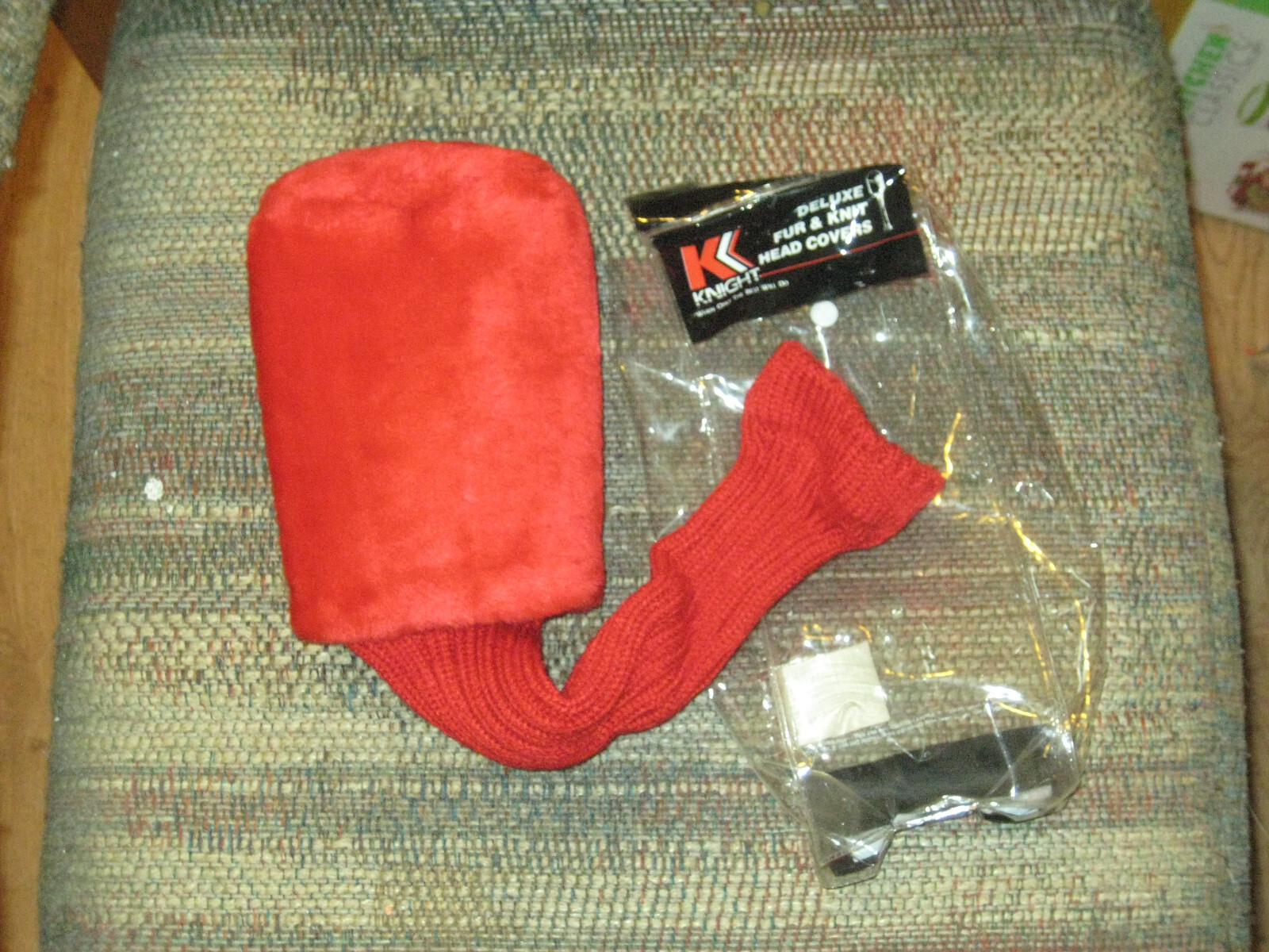 BRAND NEW Knight Fur Longneck Fairway 3 wood headcover no number  RED