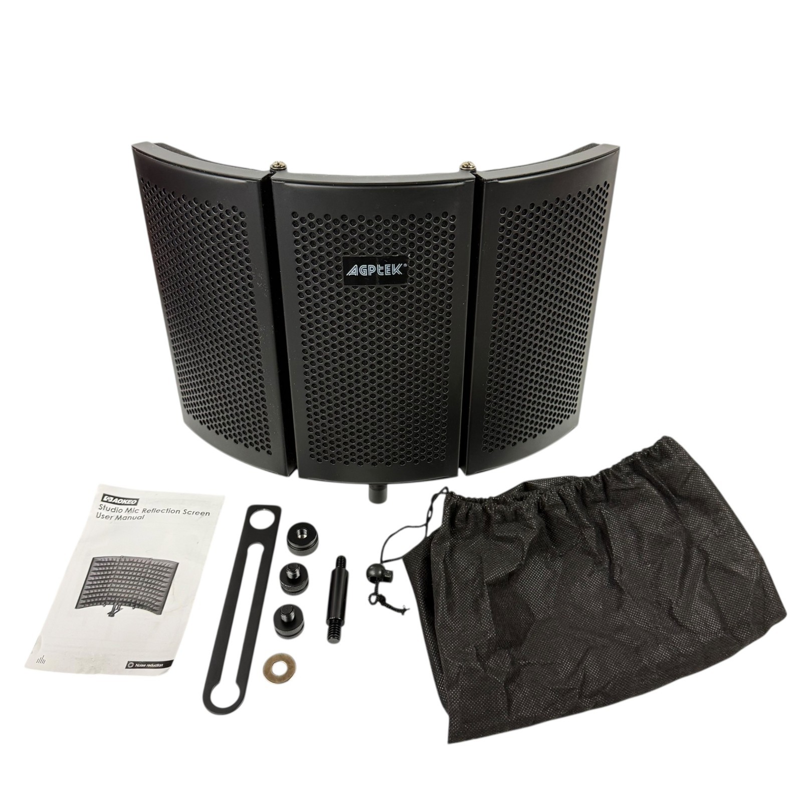 Microphone Isolation Shield Foldable with High Density Sponge