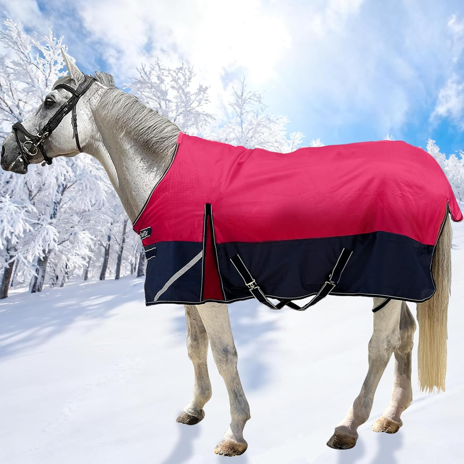 1200D Horse Blanket Turnout Sheet Waterproof and Breathable Lightweight/Medium F