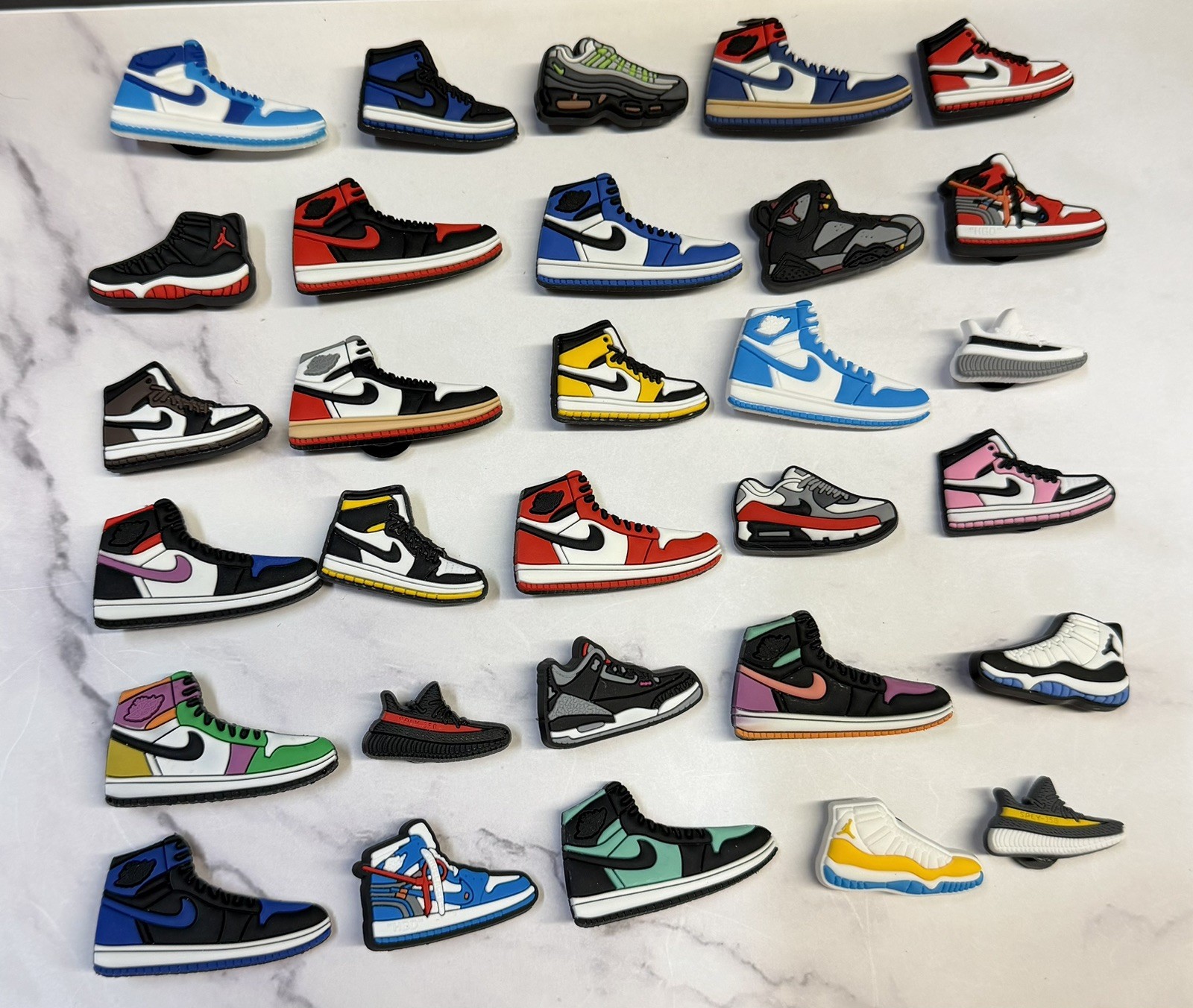 30 Pack Nike Sneaker Croc Shoe Charms
