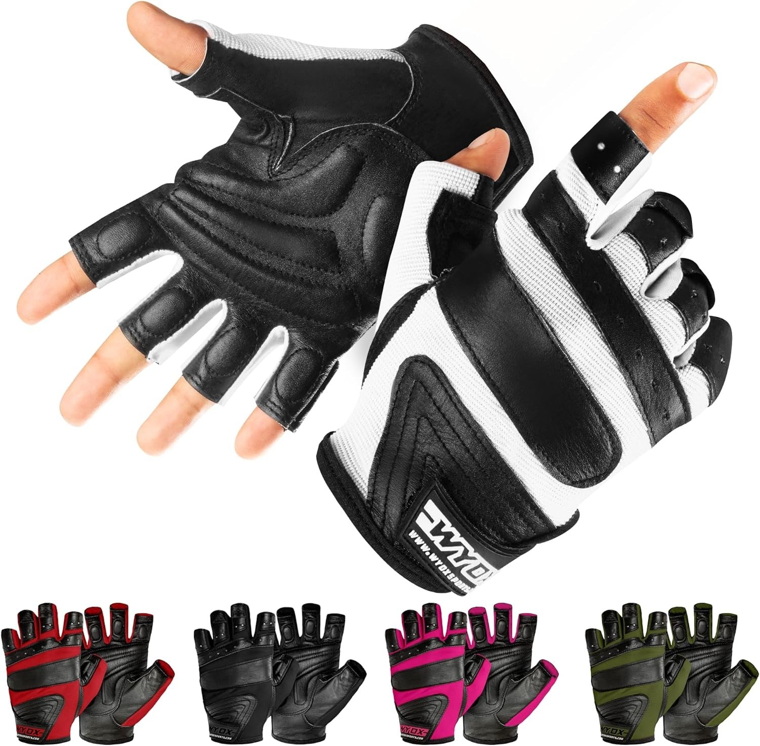 WYOX Weight Lifting Gloves ,Half Finger Gym Gloves,Workout Gloves Fitness Gloves