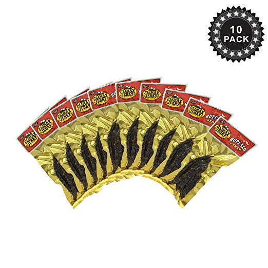 Climax BEST Premium Natural  1.75 OZ. Spicy Buffalo Jerky - 10 Pack