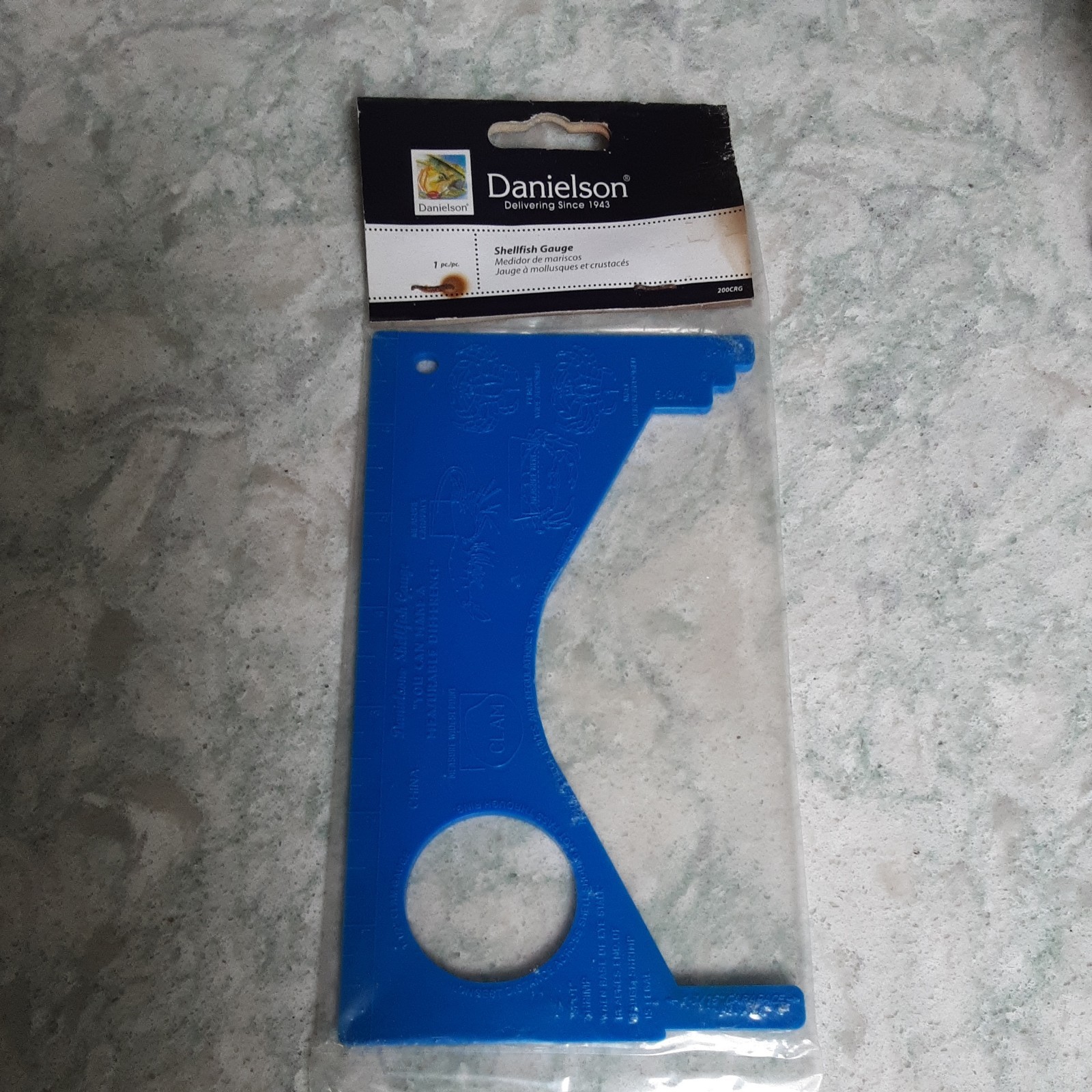 Danielson Shellfish Gauge 200CRG 7 inches Blue Plastic (new old stock)