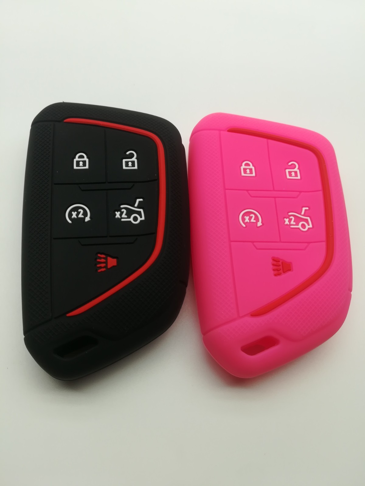 2*Silicone Key Cover for 2020 2021 2022 2023 2024 2025 Cadillac CT4 Cadillac CT5