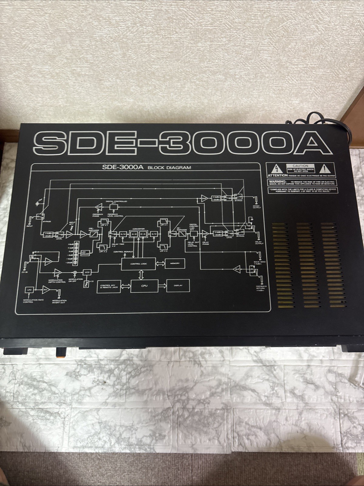 Roland SDE-3000A Digital Delay Vintage Rack Mount Effects Processor Japan TESTED