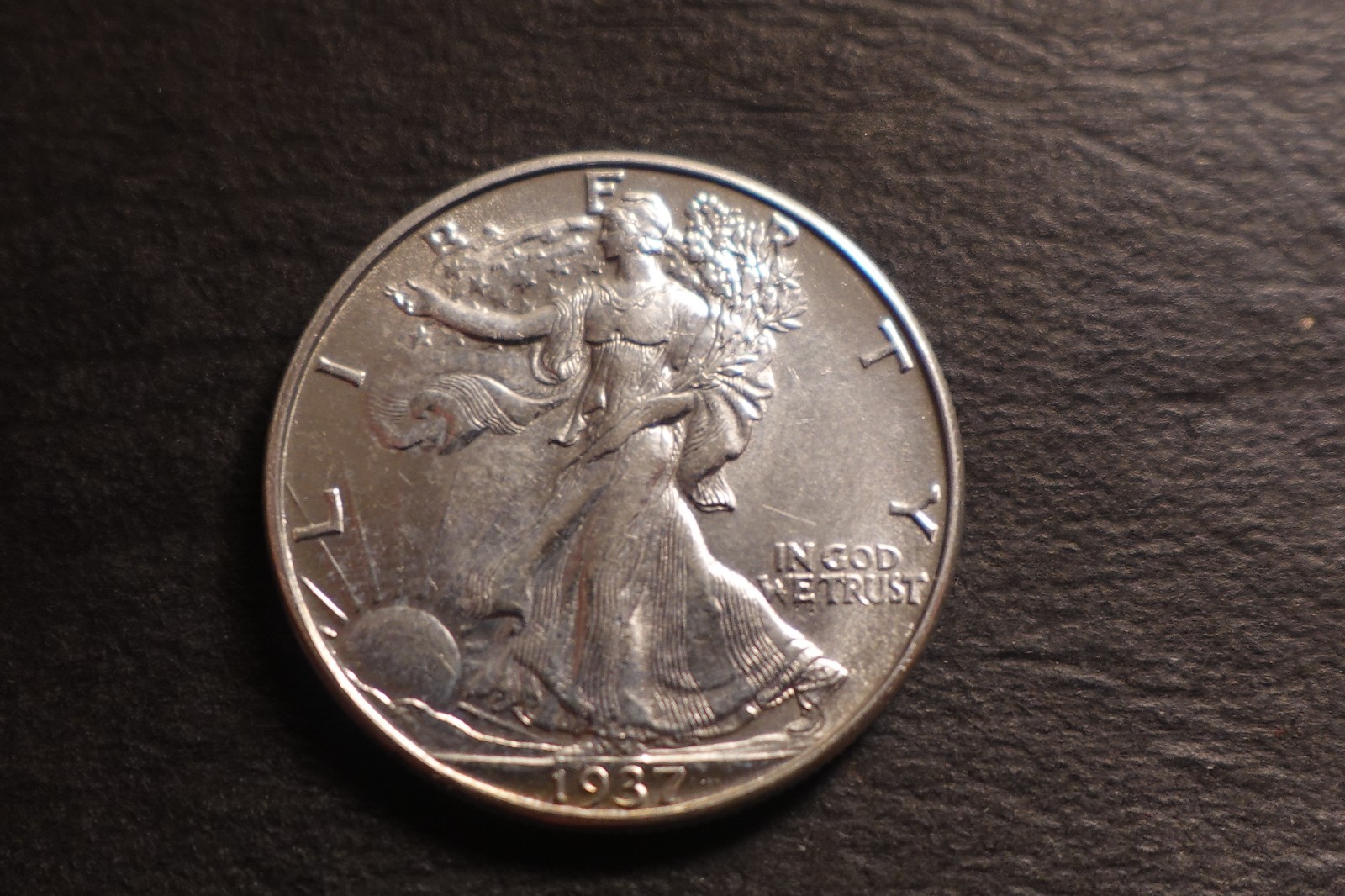 1937-D BU Bold Devices Walking Liberty Half Dollar Nice PSC
