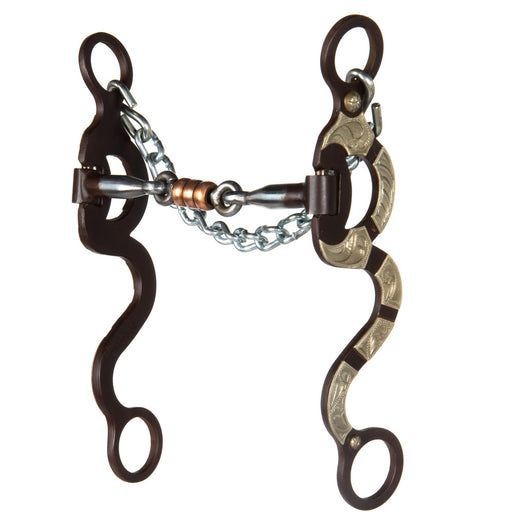 Professional All Purpose Bit, 5" Sweet Iron Ported Mouth with Copper Cricket