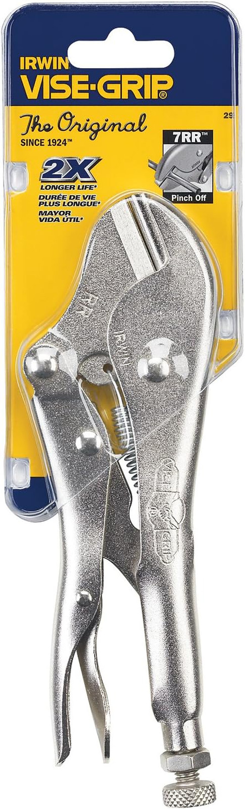 Pinch-Off Lock Tool, Silver Metallic, 7 Inch