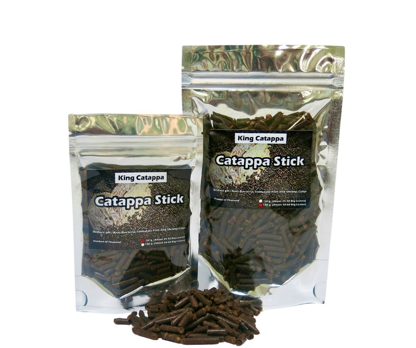 Tantora Catappa Stick 50 g.Indian Almond Leaves , Ketapang Leaves, Rich Tannin