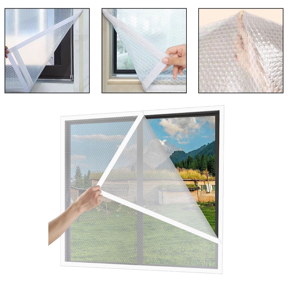 Window Insulation Film,Heat For Protection Double Thickened Bubble Wrap PVC Film