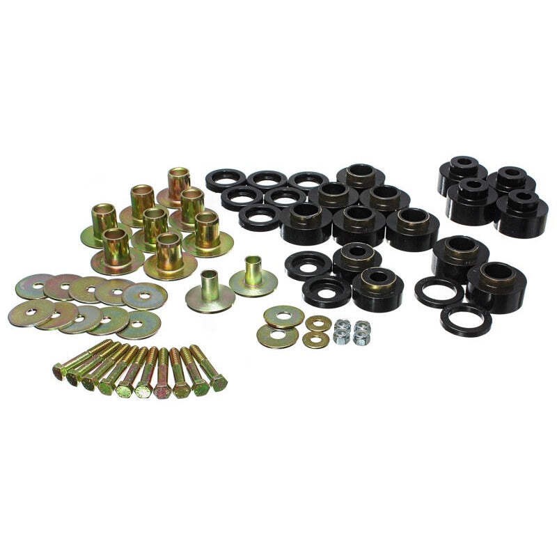 Energy Suspension 3.4170G 68-72 Chevy Chevelle Black Body Mount Set