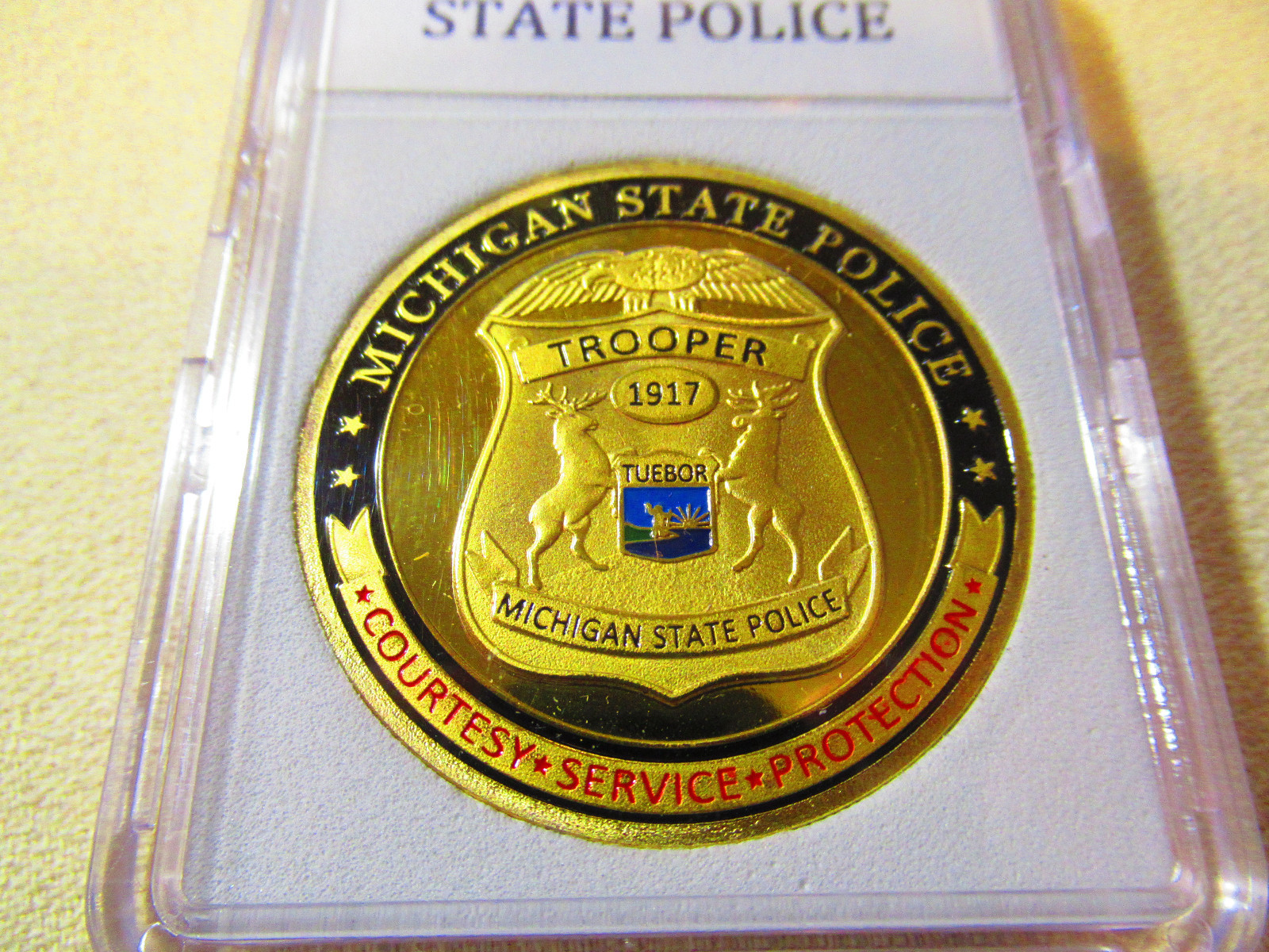 MICHIGAN STATE POLICE Challenge Coin