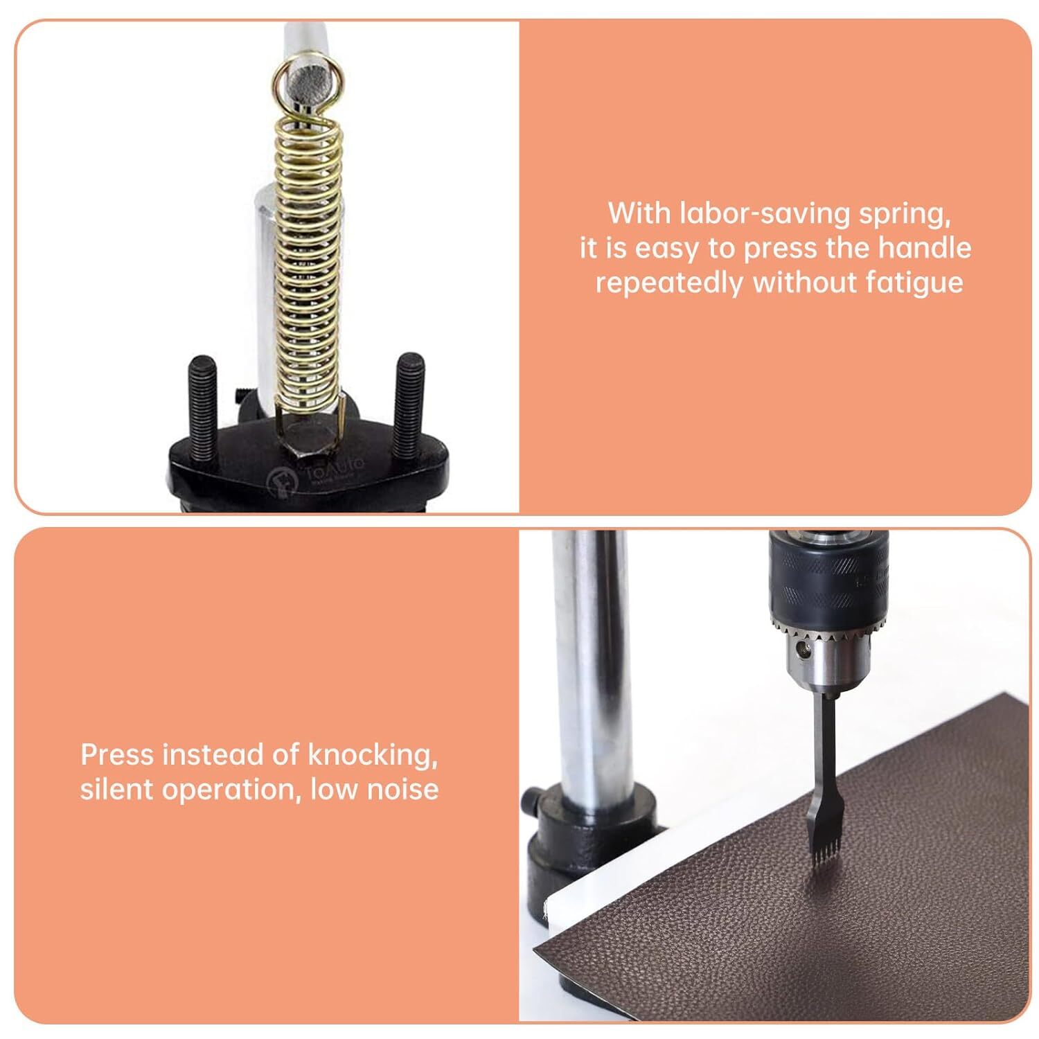 Leather Hole Puncher Hand Punching Machine for DIY Craft, Style D