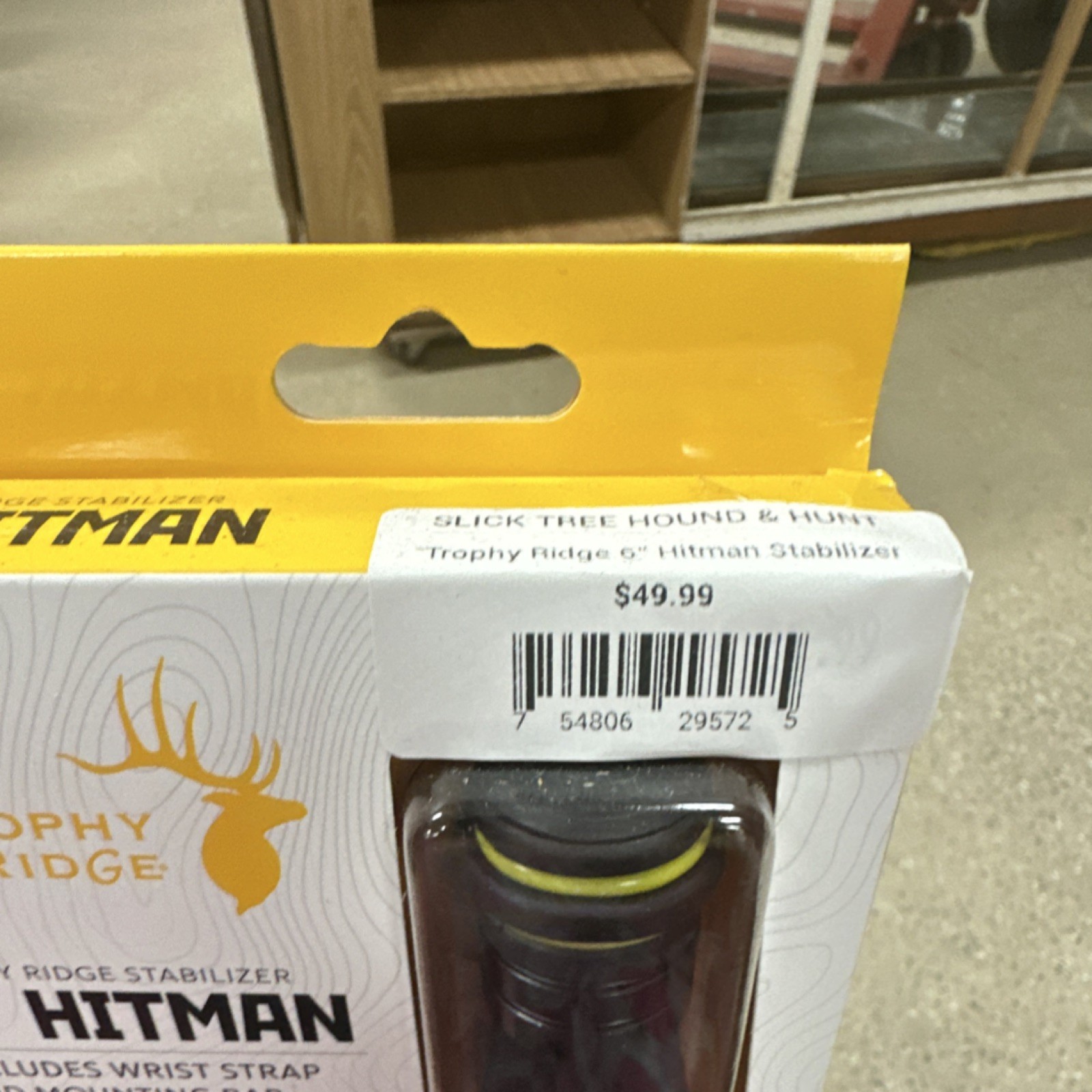 Trophy Ridge 6" Hitman Stabilizer for Compound Bow with Strap and Weights