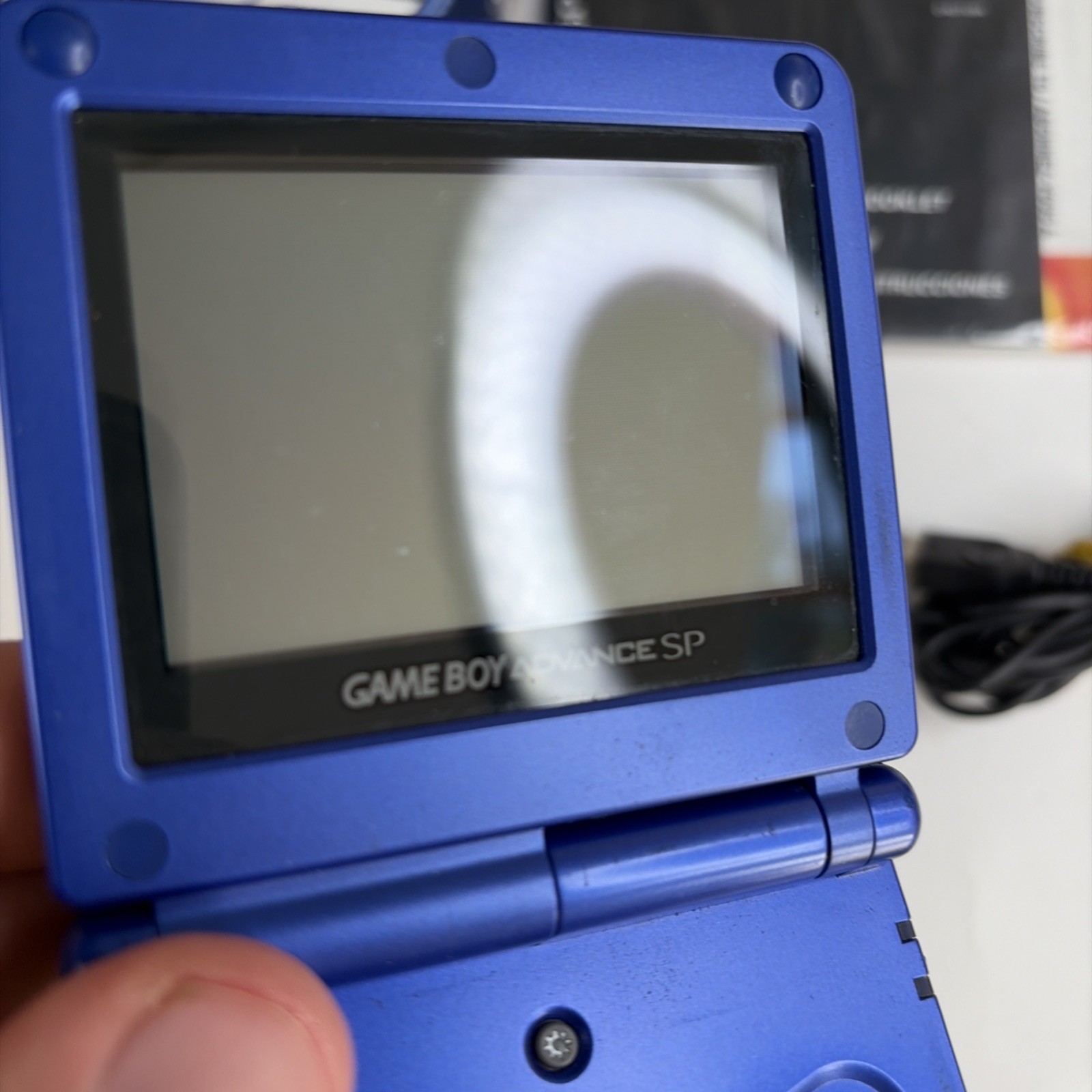 Nice! OEM Nintendo GameBoy Advance SP In Box Cobalt Blue System Complete