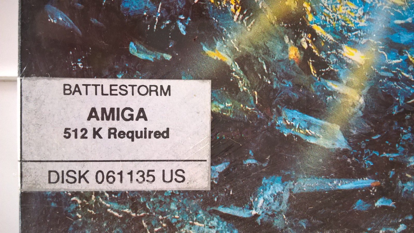BattleStorm For Commodore Amiga, NEW FACTORY SEALED, Titus